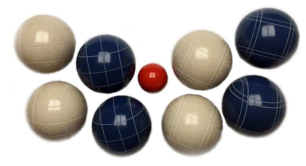 114mm Red and Green Balls with Nylon. Epco Premium Quality Tournament Bocce Set 